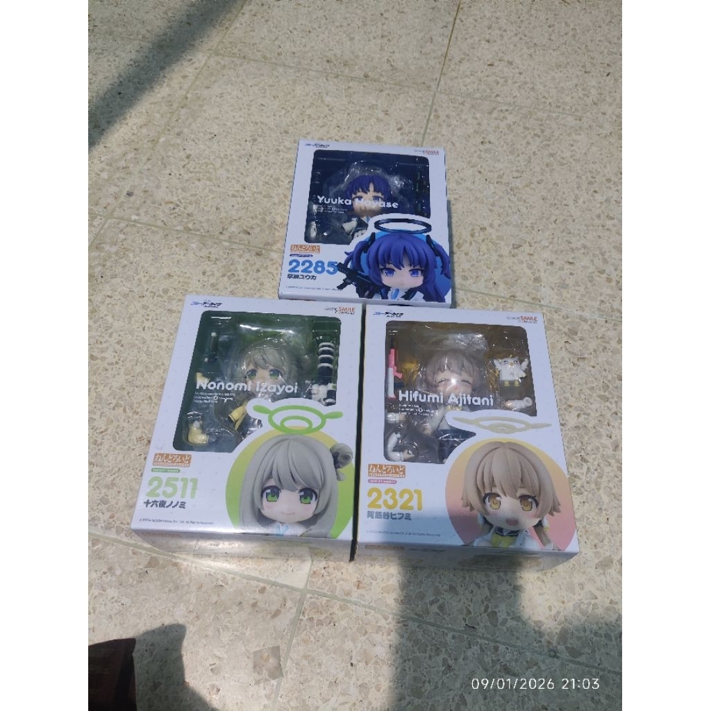 Nendoroid 2285 2511 2321 Yuuka Hayase Nonomi Iyazoi Hifumi Ajitani Blue Archive Original