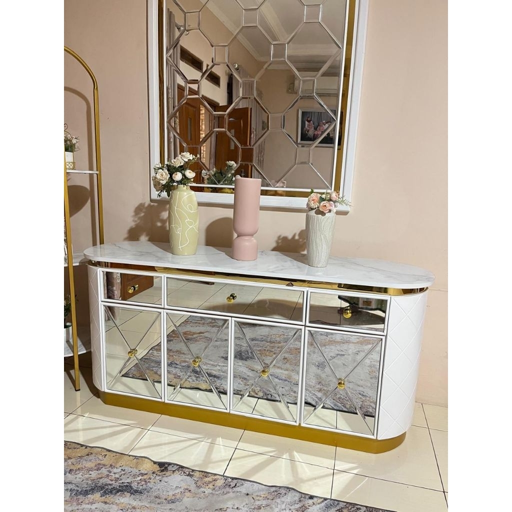 bupet mirabet/ meja pajangan/ bupet oval