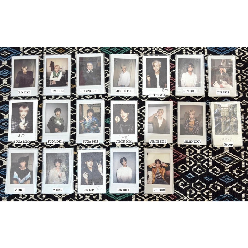 OFFICIAL PHOTOCARD PC BTS RM JIN JHOPE JIMIN TAEHYUNG JUNGKOOK - PC Pola Deco Kit - Pola Me Myself
