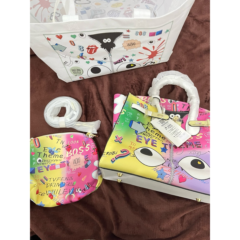 parfum miniso jaket gunung cream tas kuromi