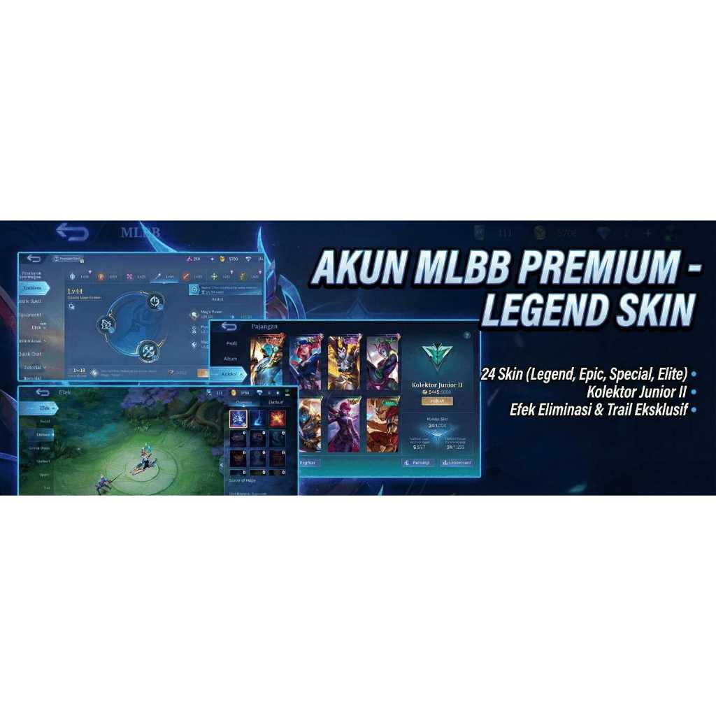 Akun ML (Mobile Legend) Polosan Skin Gord Legend