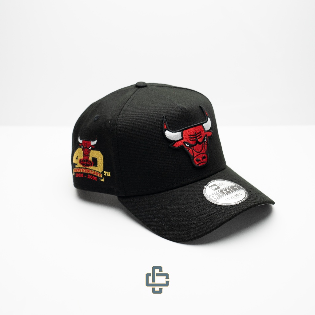 TOPI NEW ERA ORIGINAL 940 A FRAME CHICAGO BULLS 40TH ANNIV BLACK