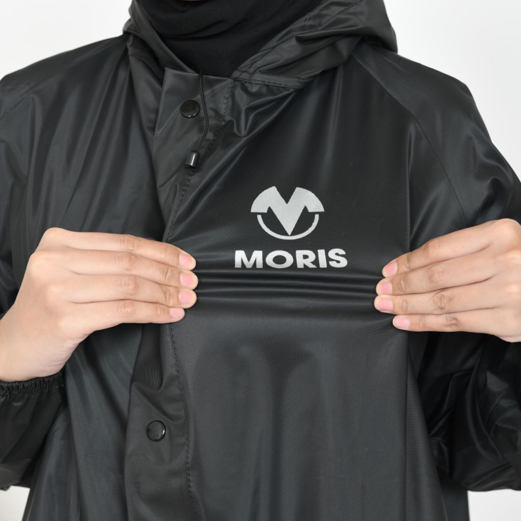 Jas hujan setelan dewasa MORIS bahan PVC tebal & anti air.