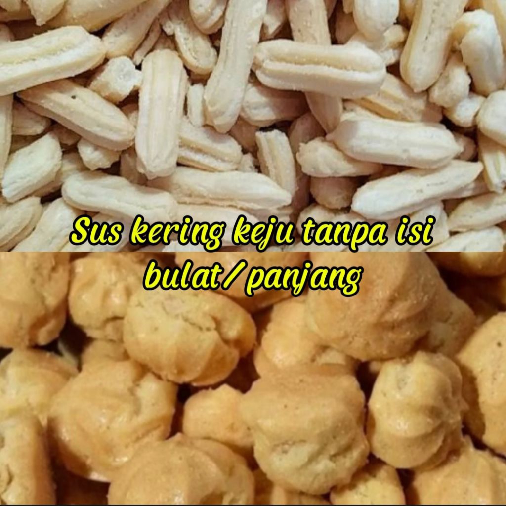 MURAH! 1 KG SUS KERING KEJU TANPA ISI SOES KERING KEJU