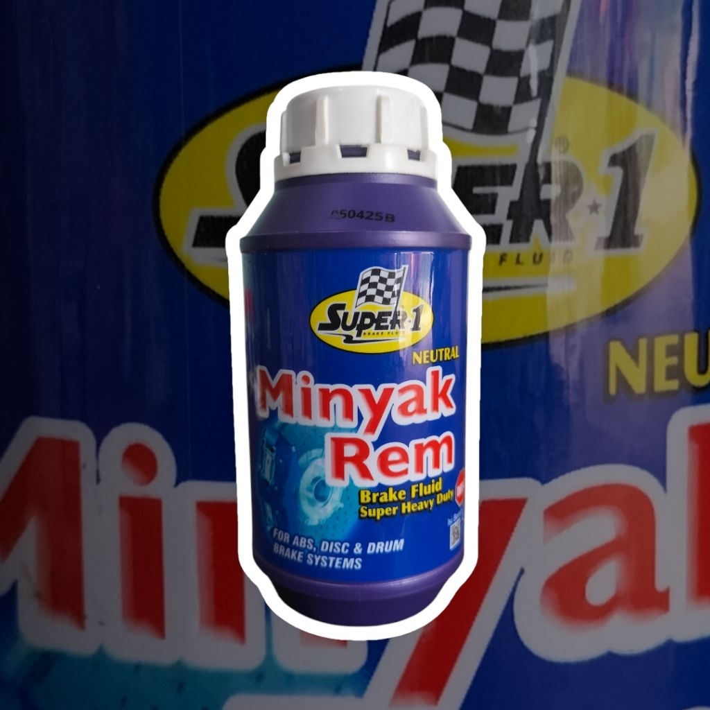 Minyak Rem SUPER 1 300ml Dot 3 Netral Warna Putih MOTOR .MOBIL