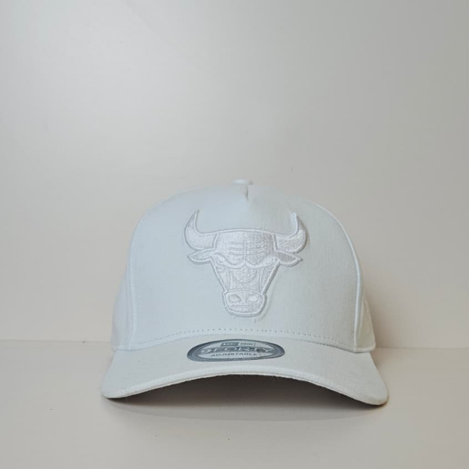 TOPI BASEBALL BANTENG BORDIR FULL PUTIH