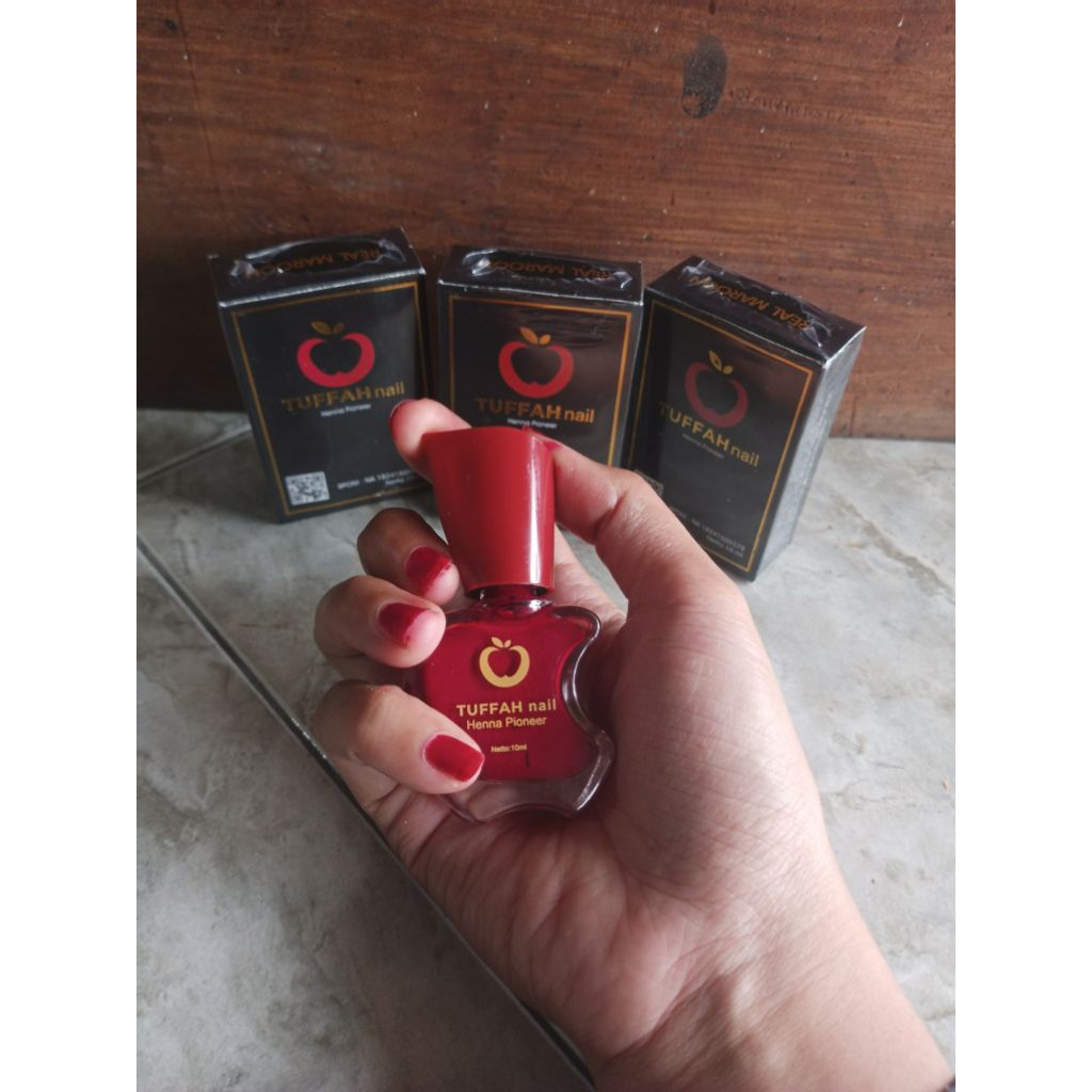 [MAROON] Tuffah nail henna original kutek kuku halal