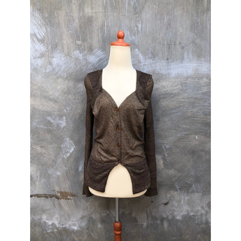 Vivienne Westwood London Asymmetrical Pocket Women Cardigans