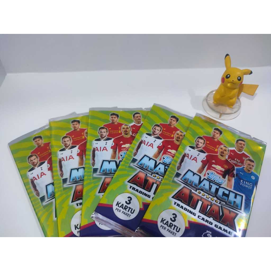 Kartu Bola Match Attax Premier Leagues 2016/2017 Sealed Pack isi 3