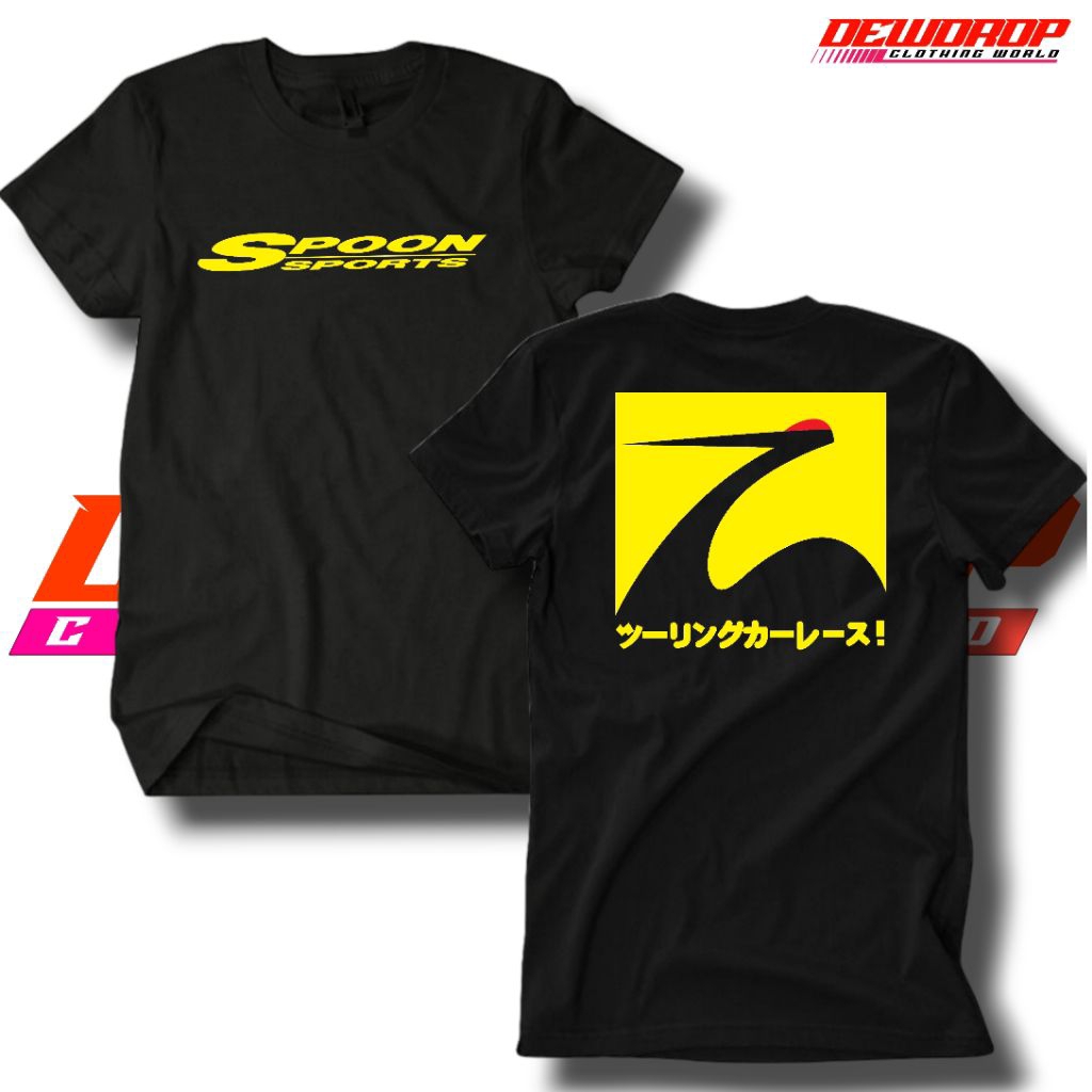 KAOS SPOON SPORT LOGO OTOMOTIF MOBIL | T SHIRT KAOS DISTRO RACING UNISEX