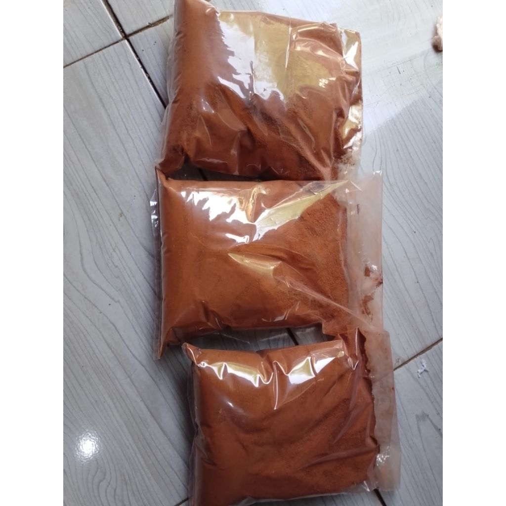 bubuk bata merah media telur asin