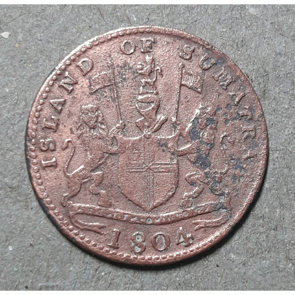 koin island of sumatra tahun 1804