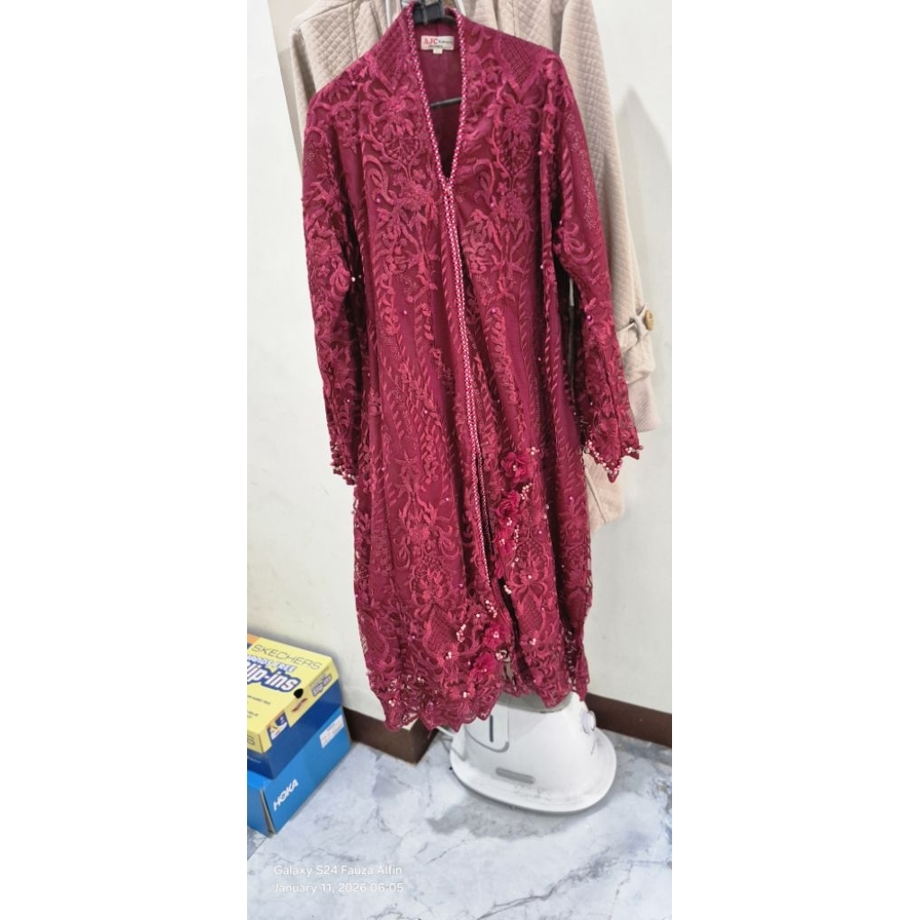 PL prelove kebaya tunik payet mutiara/kebaya payet merah/kebaya wisuda%kebaya pesta