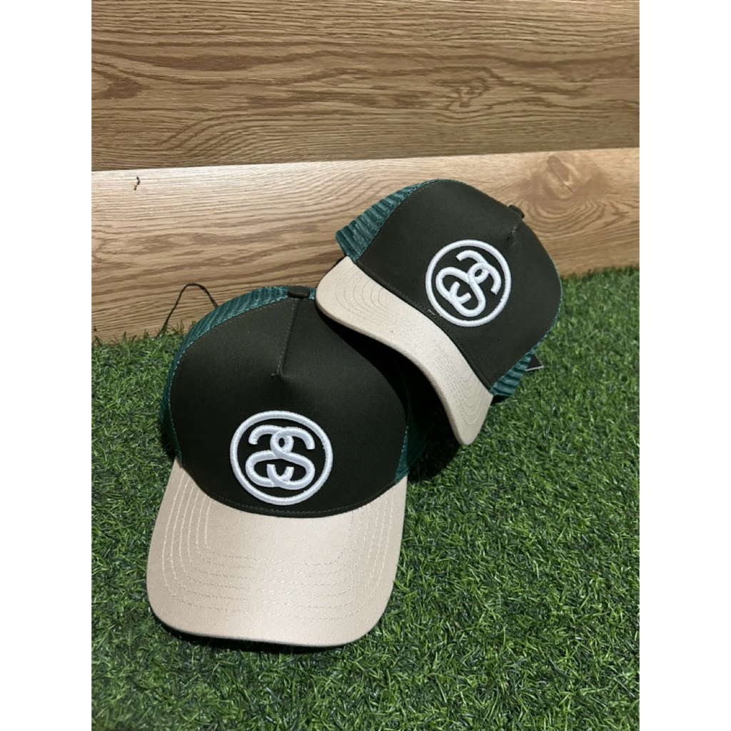 Topi stussy Trucker Logo Bordir