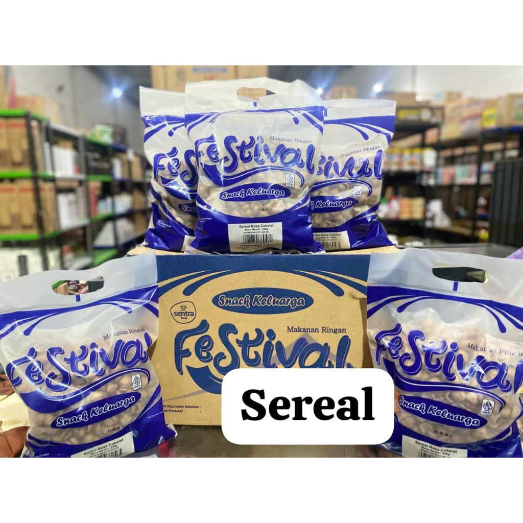 festival sereal coklat 1 dus isi 10/kue lebaran grosir/sereal coklat
