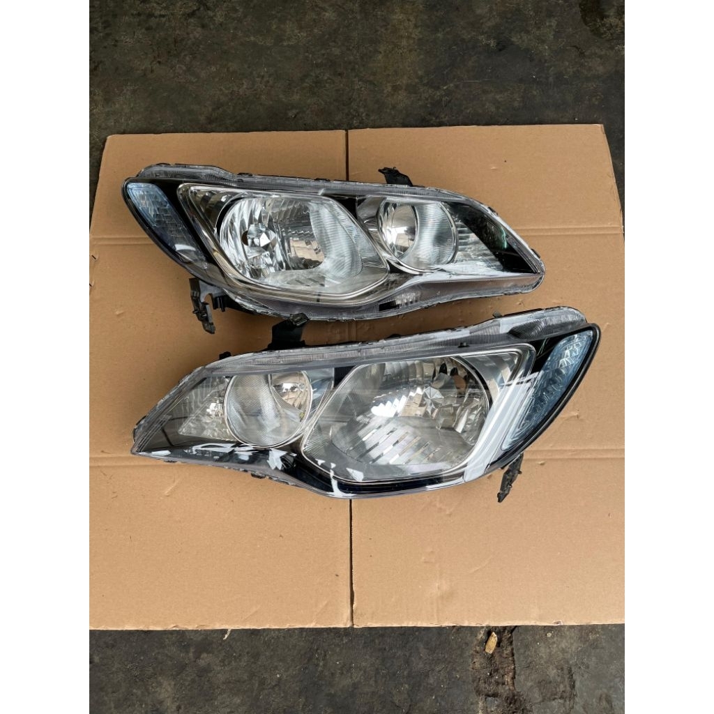 headlamp lampu depan honda civic fd