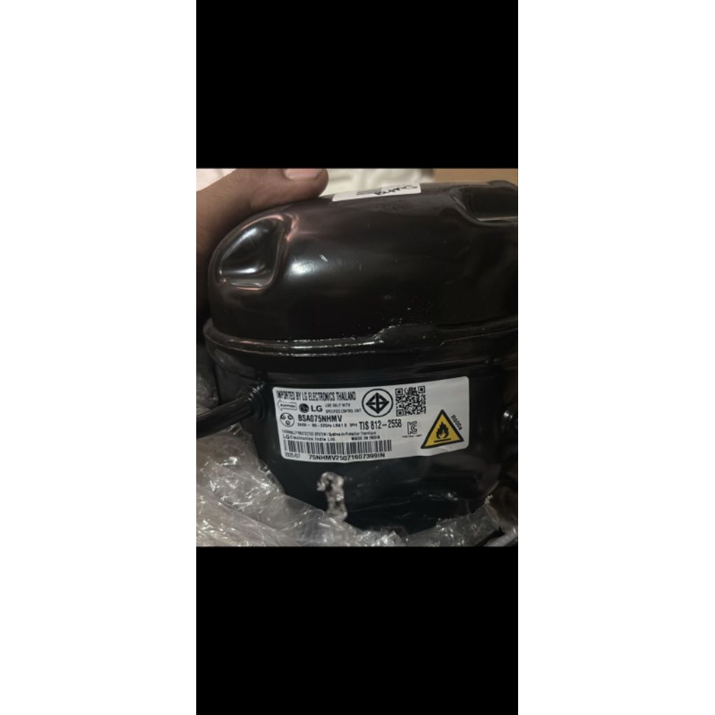 kompresor kulkas LG type BSA075NHMV ORIGINAL