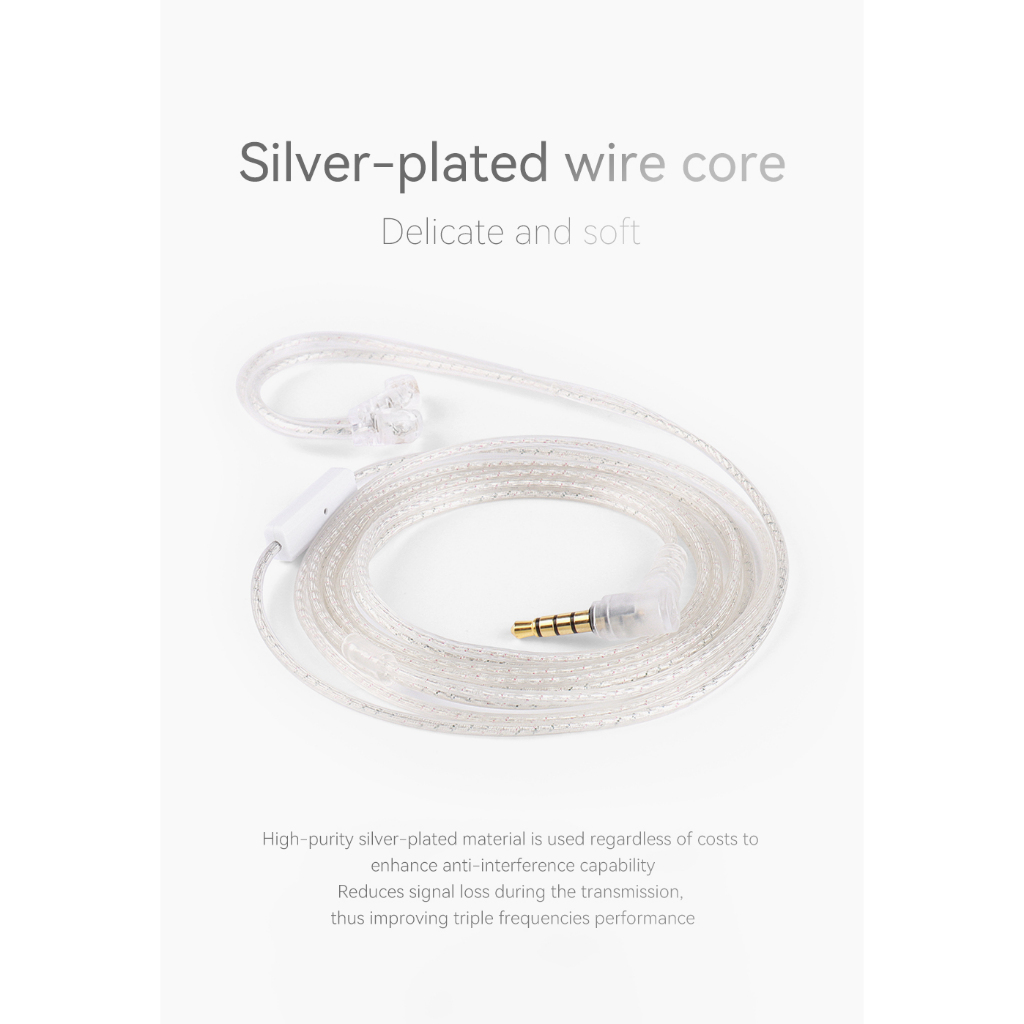 Kabel QKZ Original Kabel For KZ Earphone Kabel KZ Kabel QKZ Earphone QKZ AK6 PRO CCA Earphone TRN Ea