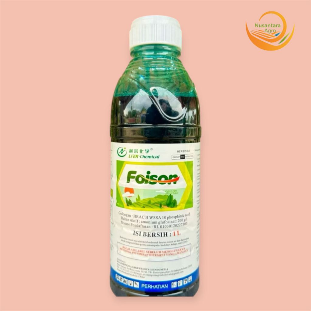 Herbisida Pembasmi Lulangan Foison 200SL Kemasan 1Liter (Original). Herbisida Kontak Sistemik Foison