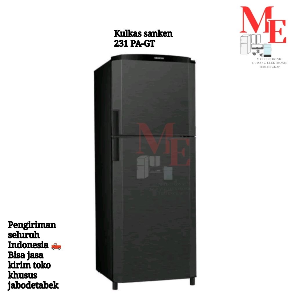 KULKAS SANKEN SK-V231PA-GT 2 PINTU 230 LITER 116 WATT