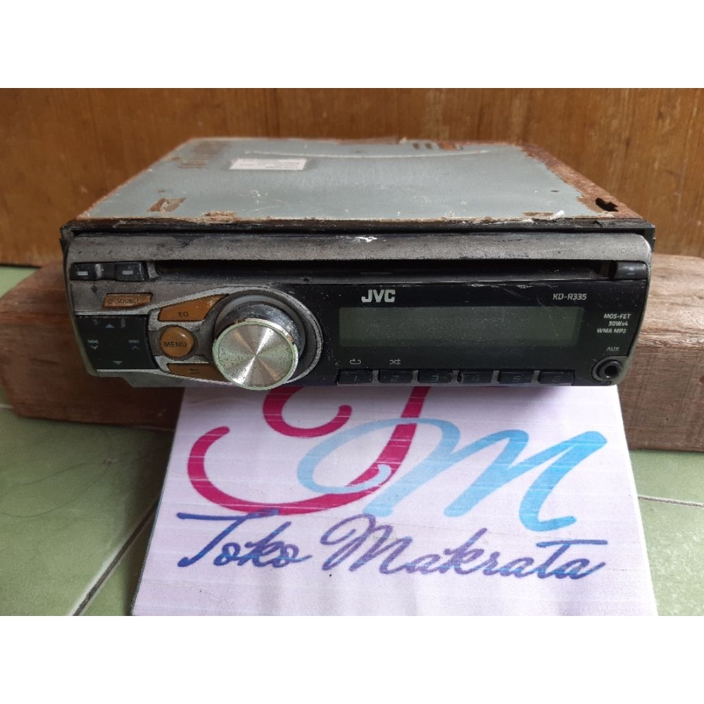 radio tape pemutar cd mobil JVC CD RECEIVER model no. KD-R335T jadul lawas lama langka