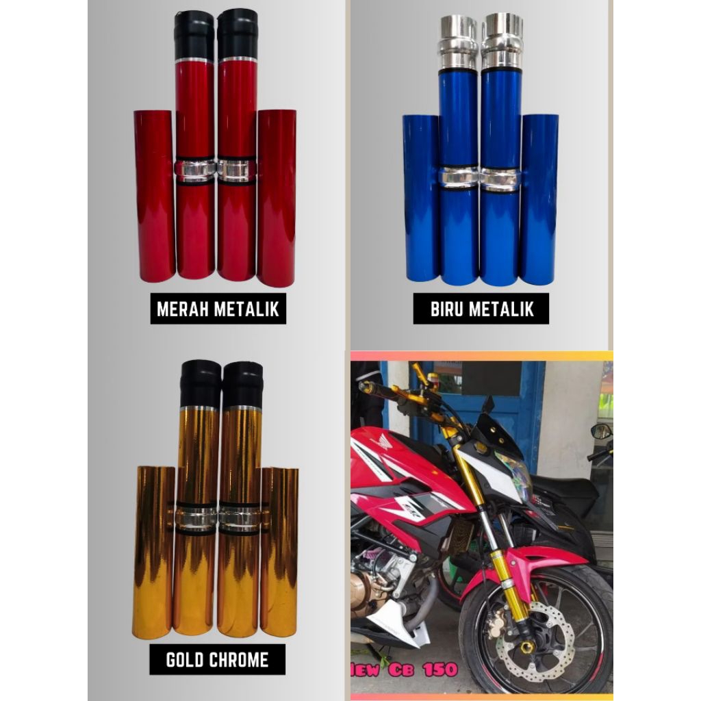 cover shock depan honda cb150r new/old aksesoris shock honda cb150r