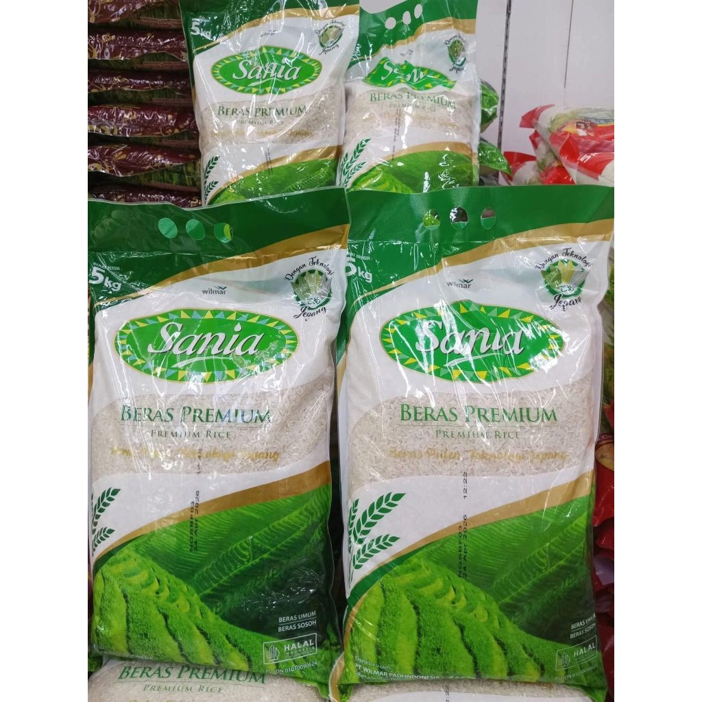 BERAS SANIA 5KG PREMIUM / BERAS KEMASAN 5KG MERK SANIA