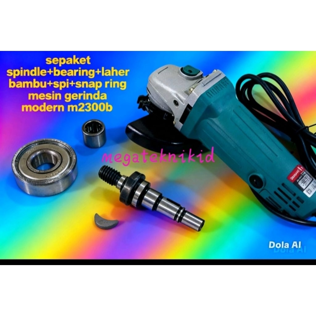 sepaket sparepart kepala gerinda modern m 2300/sim 100b