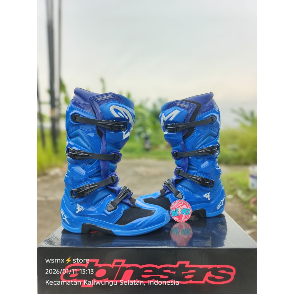 sepatu trail alpinestar tech 7 like new size 47