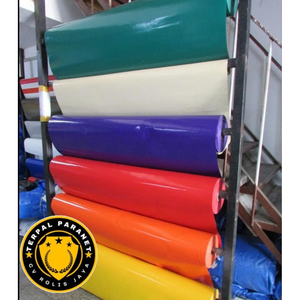 terpal terpaulin PVC korea semi karet 4x2 4x3 4x4 4x5 4x6 4x7 4x8 4x9 4x10 serat nilon termurah terp