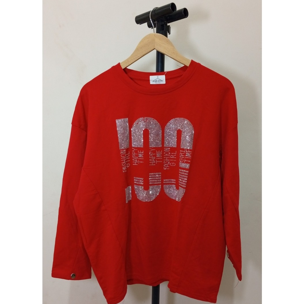 Kaos Merah bahan adem  JF77 (A14)