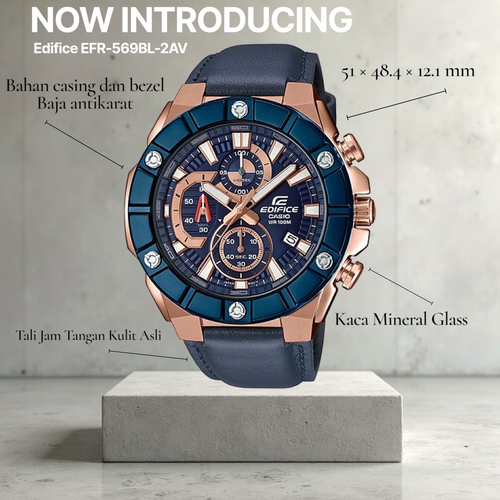 Jam Tangan Edifice EFR-569BL-2AV