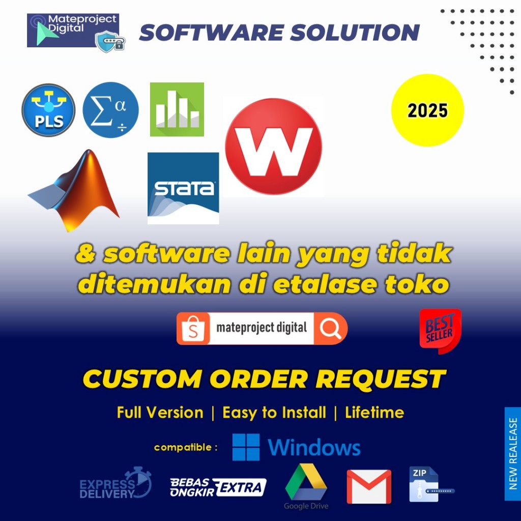 Custom Order Request Software SPSS Minitab Stata MP Lisrel SmaartLive Wilcom Wolfram, dll Data Recov