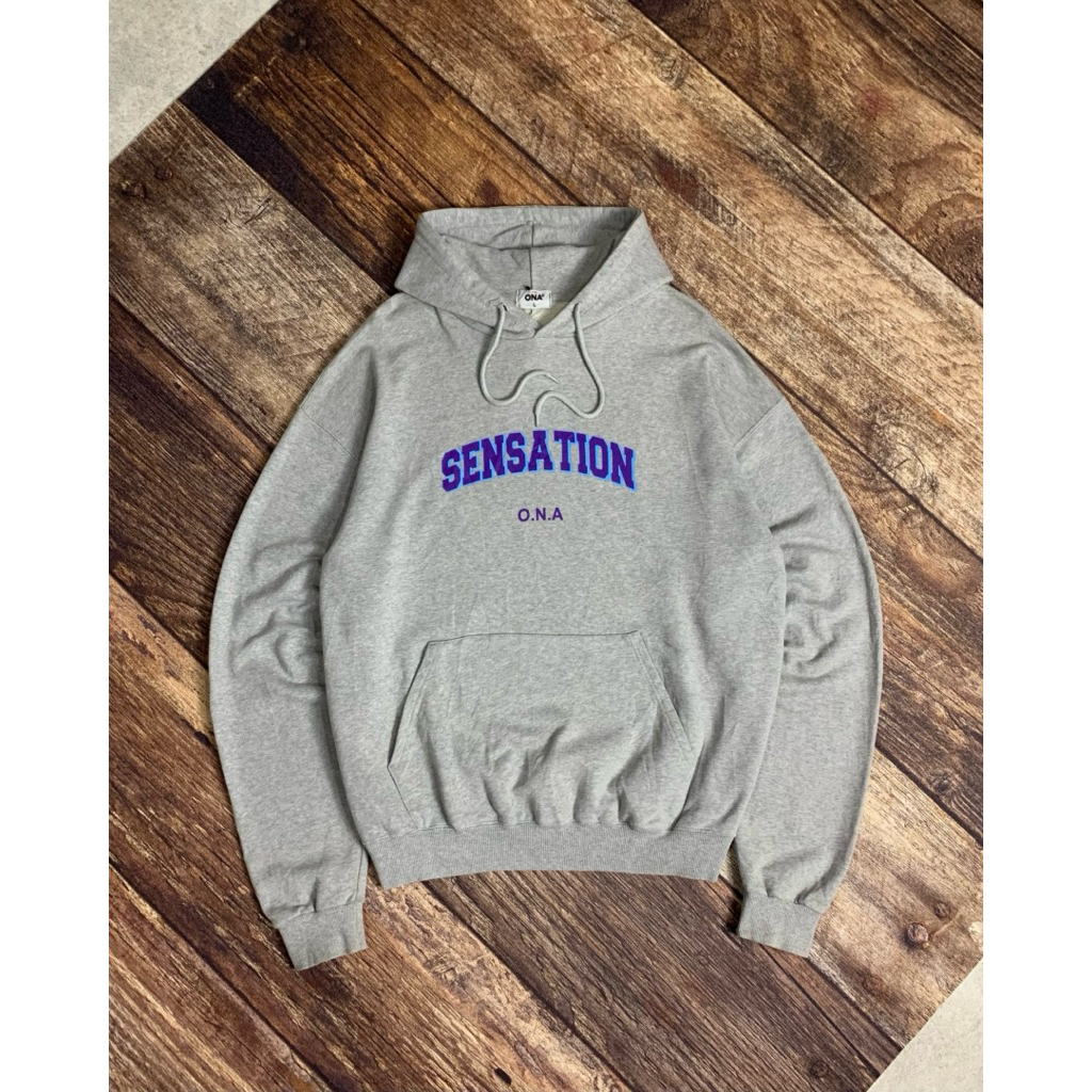 Ona Basement Pullover Hoodie - Grey