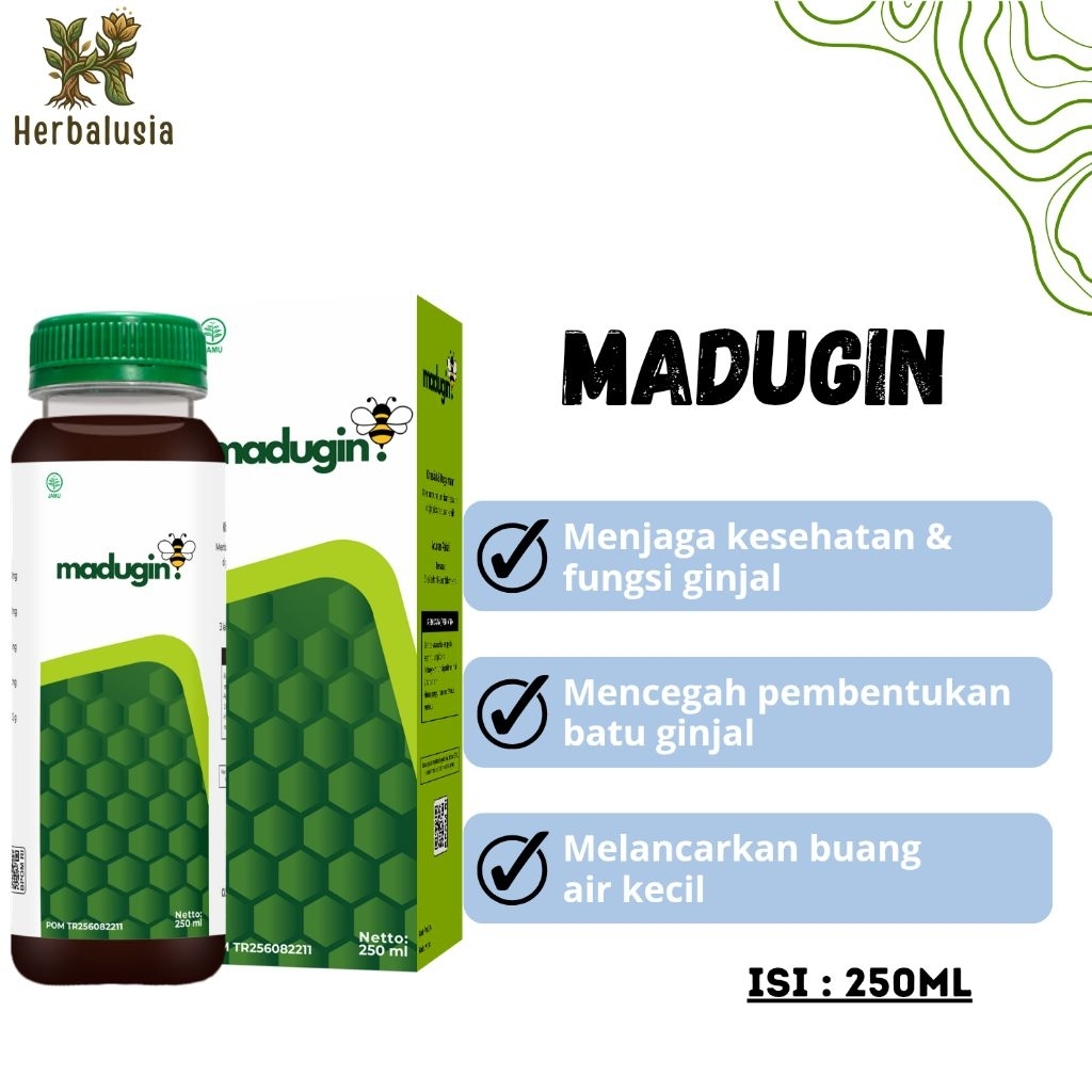 Madugin Madu Ginjal Obat Batu Ginjal Herbal Atasi ISK Penghancur Batu Ginjal
