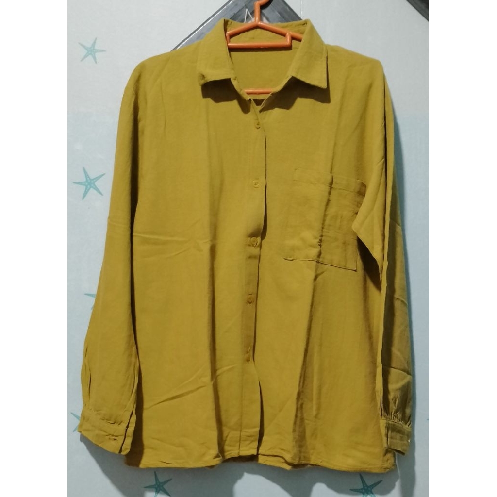 atasan/blouse linen crinkle PL