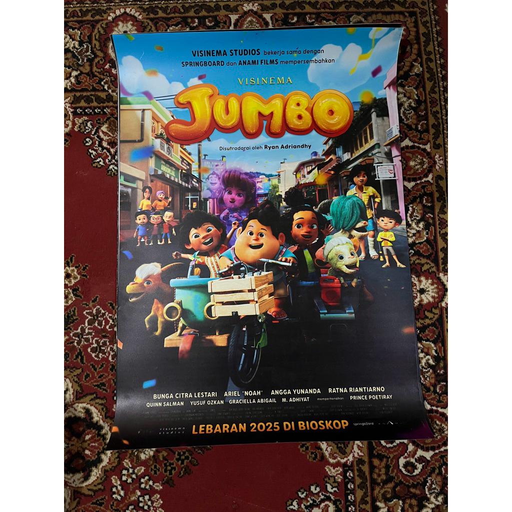 POSTER ORIGINAL MOVIE - FILM JUMBO - EX BIOSKOP
