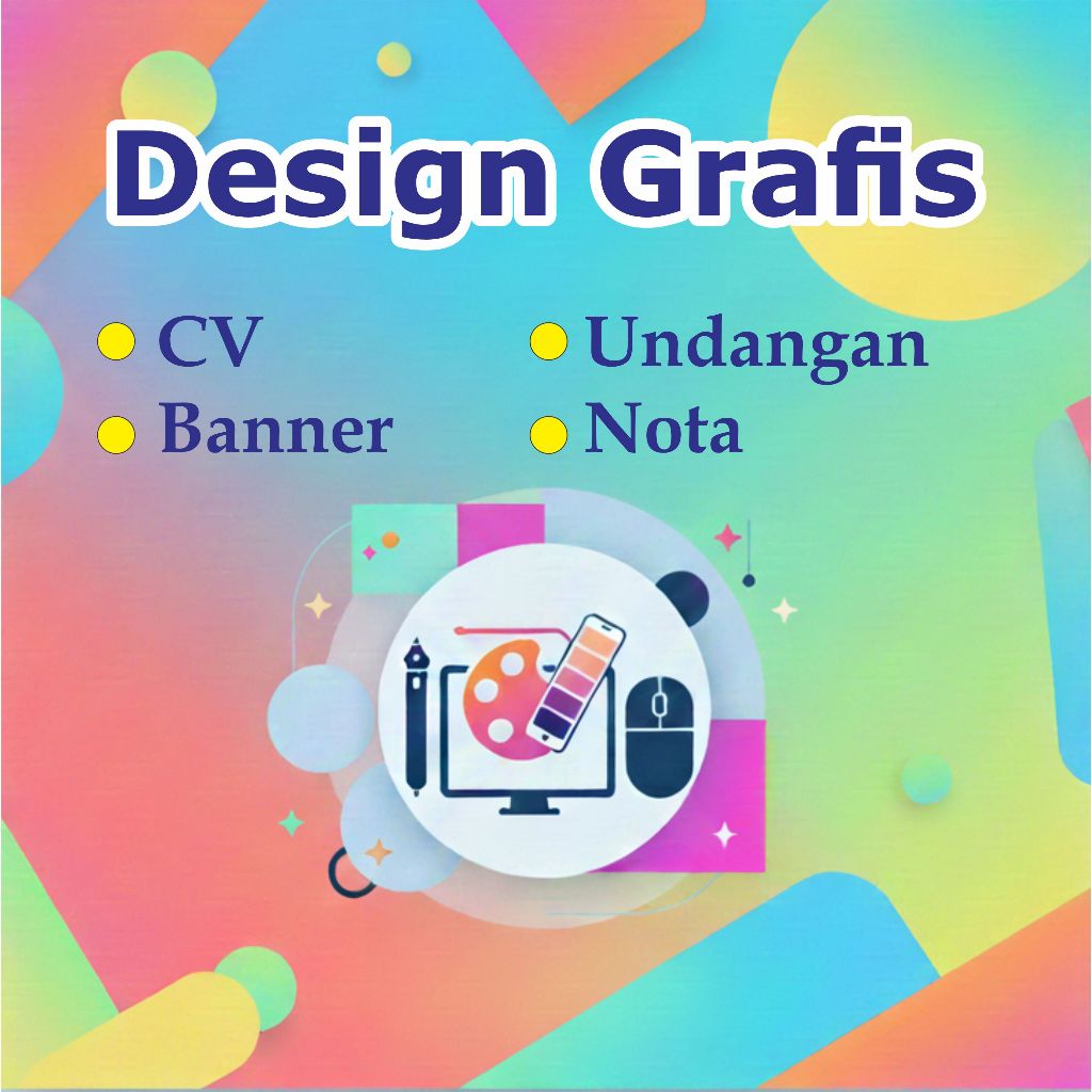Template Desain Grafis CV Undangan Nota Banner