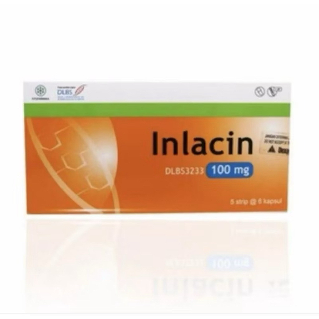 Inlacin 100 mg - Obat Herbal Penurun Gula Darah, Bahan Alami, 30 Kapsul