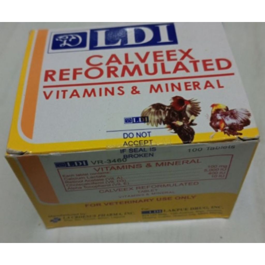 Ldi Calveex super vitamin kalsium ayam aduan