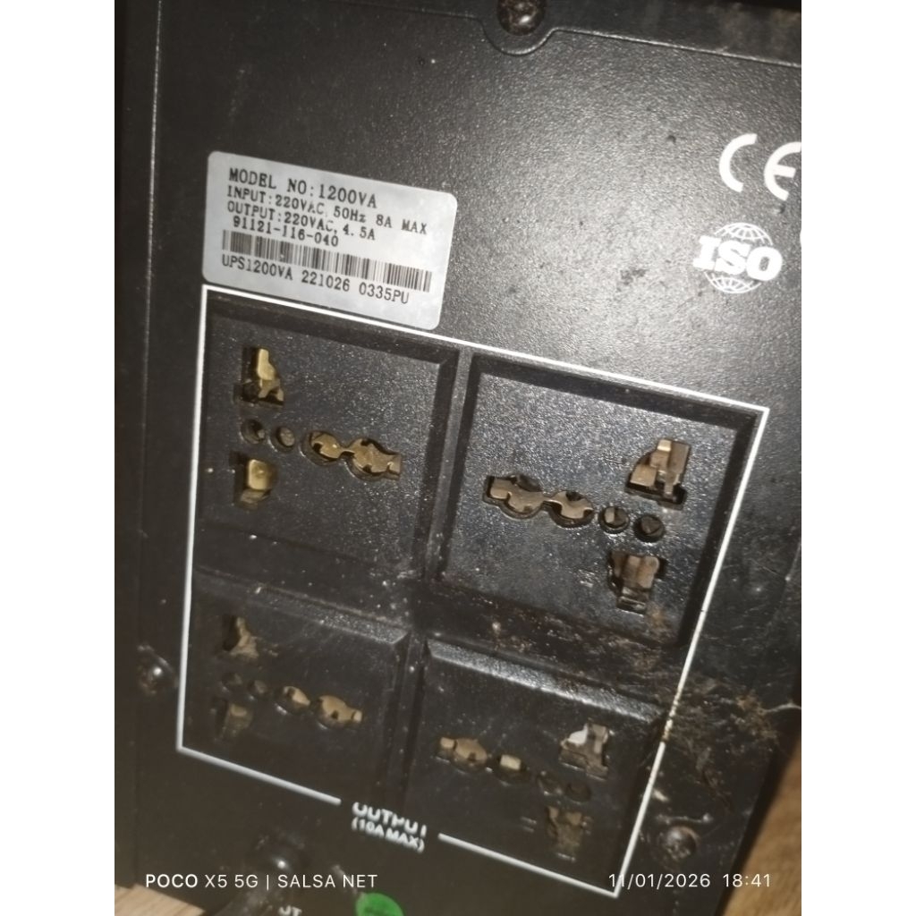 UPS POWER UP KONDISI RUSAK LCD JALAN TAPI GAK MAU CAS