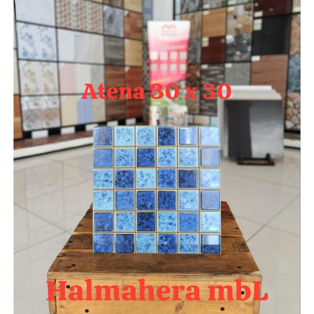 Keramik Kolam Renang Aquatic Medium Blue || Keramik Kolam Renang Mosaic
