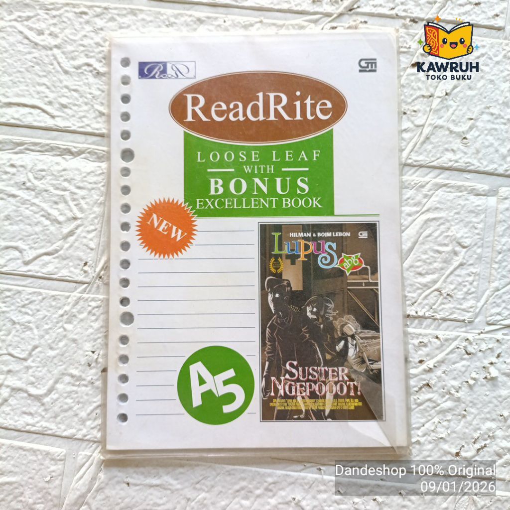 Read Rite Loose Leaf with BONUS Excellent Book LUPUS Suster Ngepooot! - Isi Binder A5