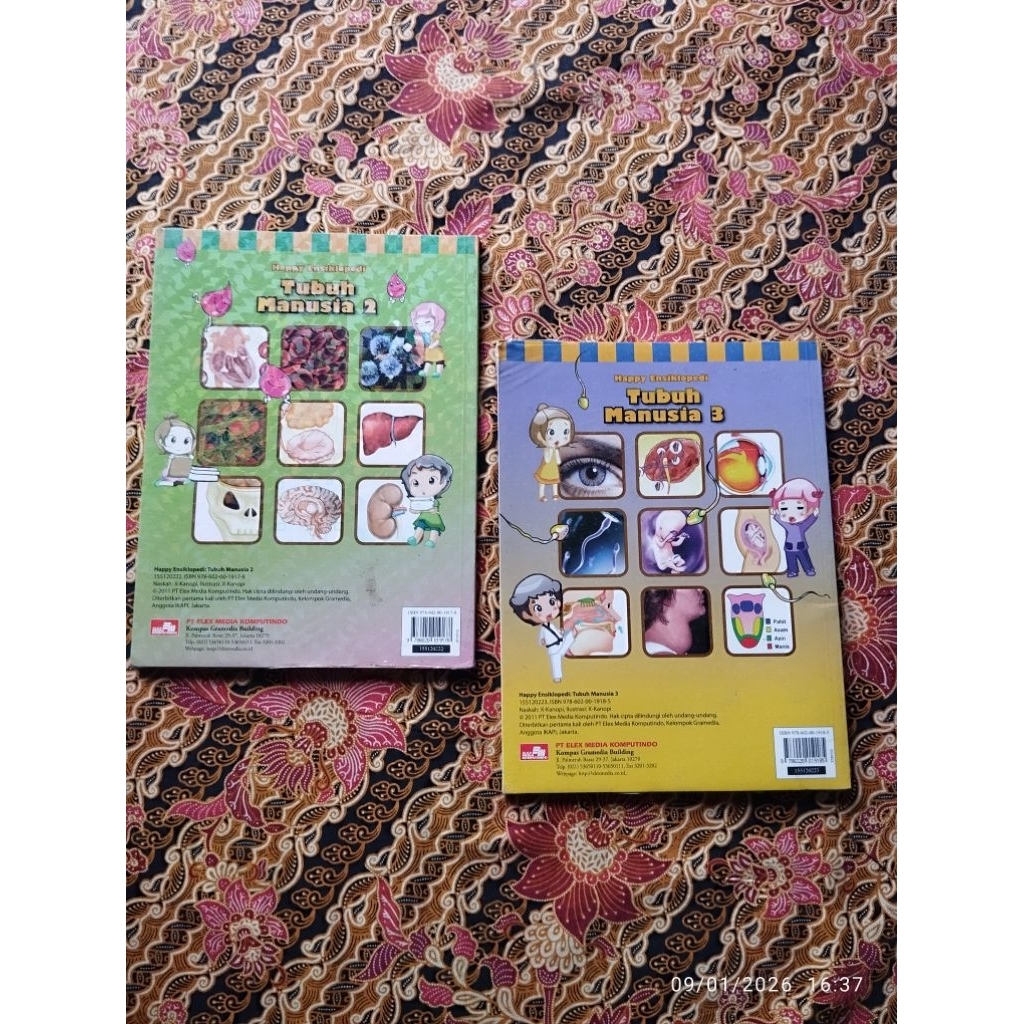 Buku Pengetahuan, Happy Ensiklopedi TUBUH MANUSIA 2 & 3  * X-Kanopi *