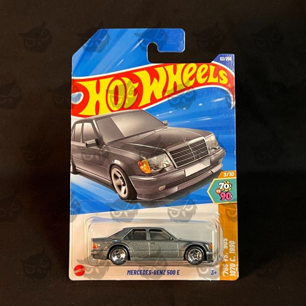 Hot Wheels Mainline Mercedes Benz 500E Silver – Diecast 1:64 Koleksi & Custom
