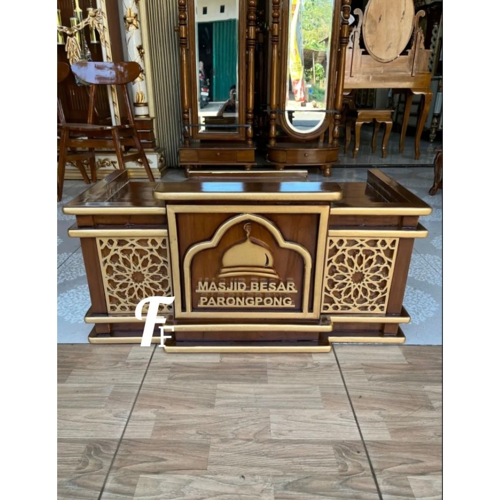 mimbar majelis taklim mimbar ngaji kayu jati