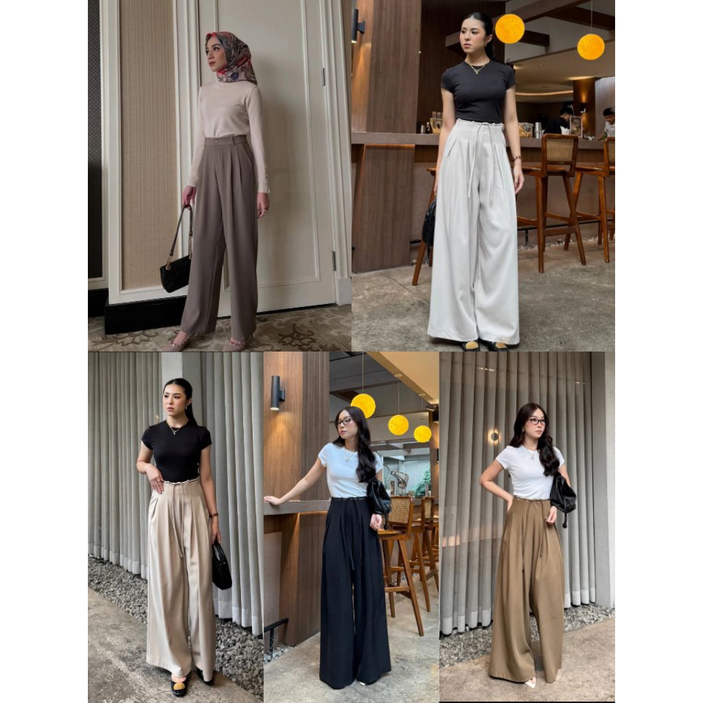 Hames Pants Gonegani (Black,S/brownzen,XL/ivory,S/Beige, S) Lowee Pants Gonegani (Smoke grey) Thai C