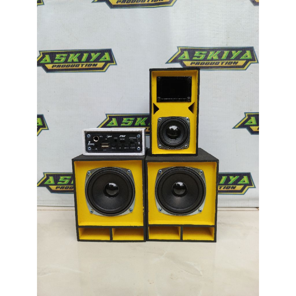 MINIATUR SOUND SYSTEM SUDAH BLUETOOTH BATERAI CAS KARAOKE MINI TWITER