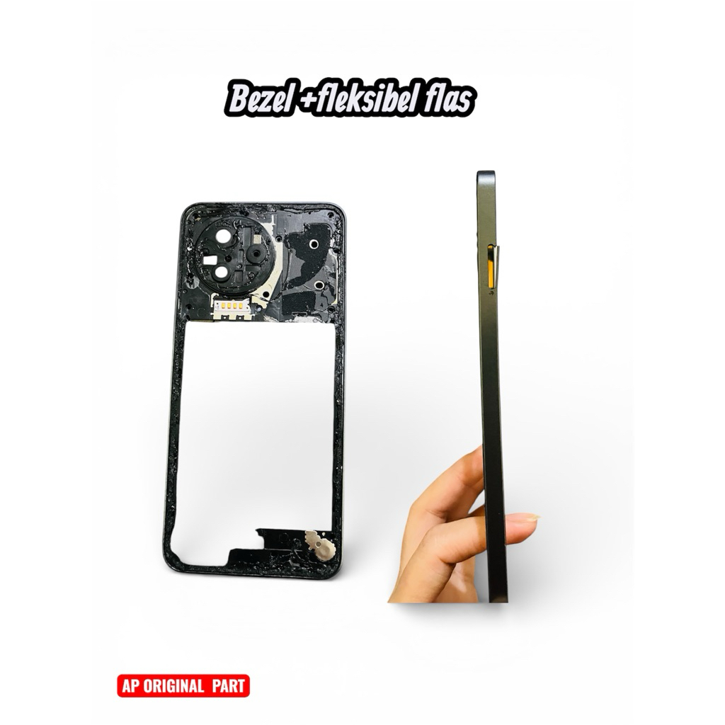 bezel +fleksibel flas Infinix Note 12original copotan 100% minus sompel