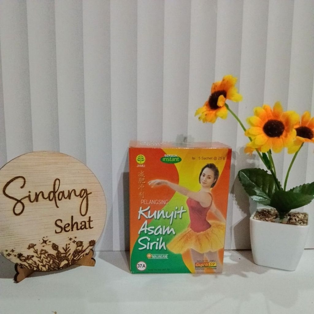 Jamu Kunyit Asam Sirih Instan Gujati Khusus Wanita Serbuk 1 Pack, 3 Pack dan 5 Pack